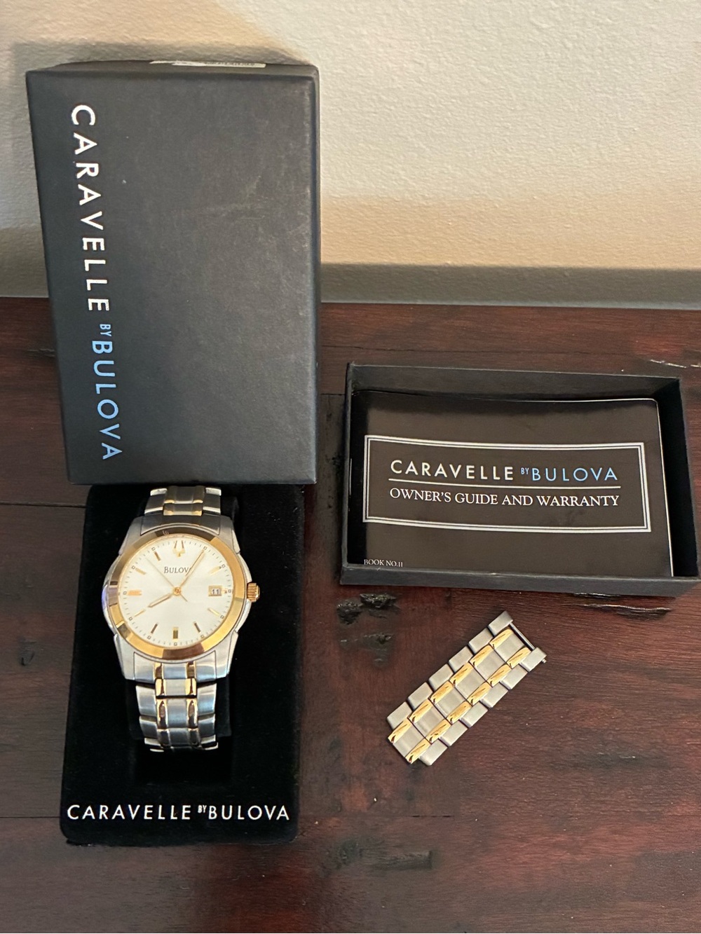 Bulova Two-Tone Silver and Gold Men's Watch